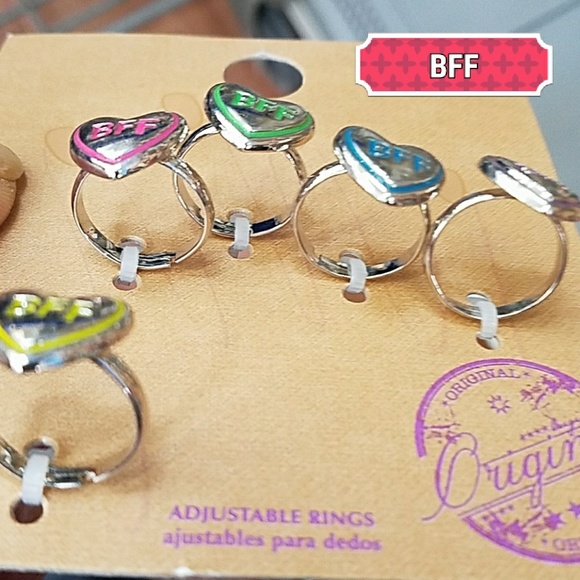 BFF adjustable heart rings - Picture 5 of 6